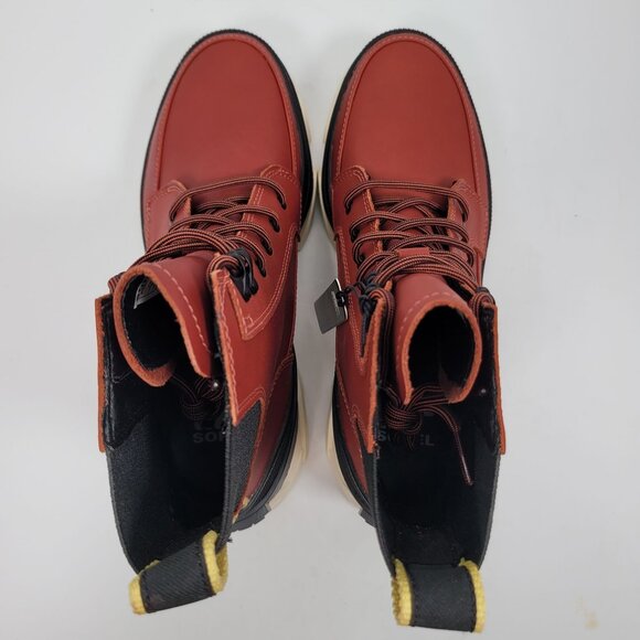 Sorel Brex Lace-Up Women's Red Black Waterproof Boots NL4305-849 US Size 7 NWT - Picture 11 of 12